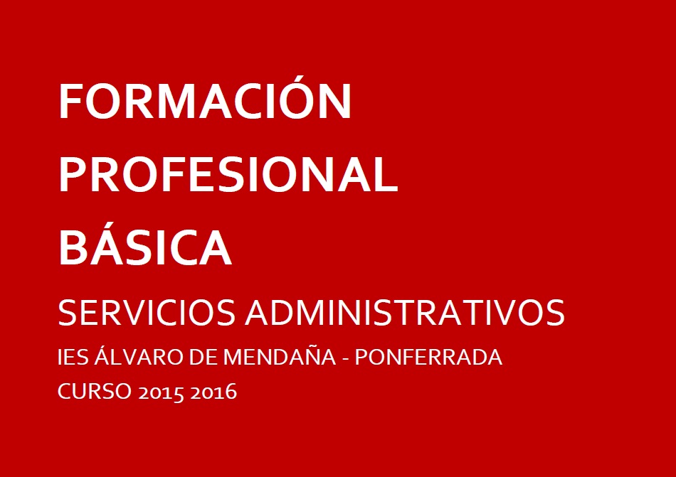 FORMACIÓN PROFESIONAL BÁSICA