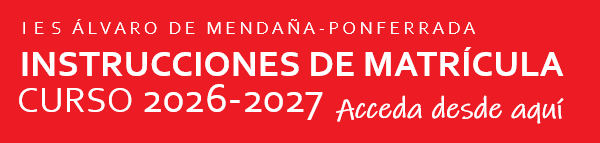 INSTRUCCIONES MATRÍCULA CURSO 26 27